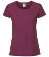 SS720 614240 Fruit of the Loom Ladies Iconic 195 T-Shirt Burgundy colour image